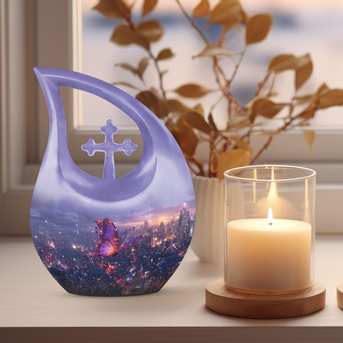 Purple Meadow Urns For Ashes - Urn For Ashes For Women Small