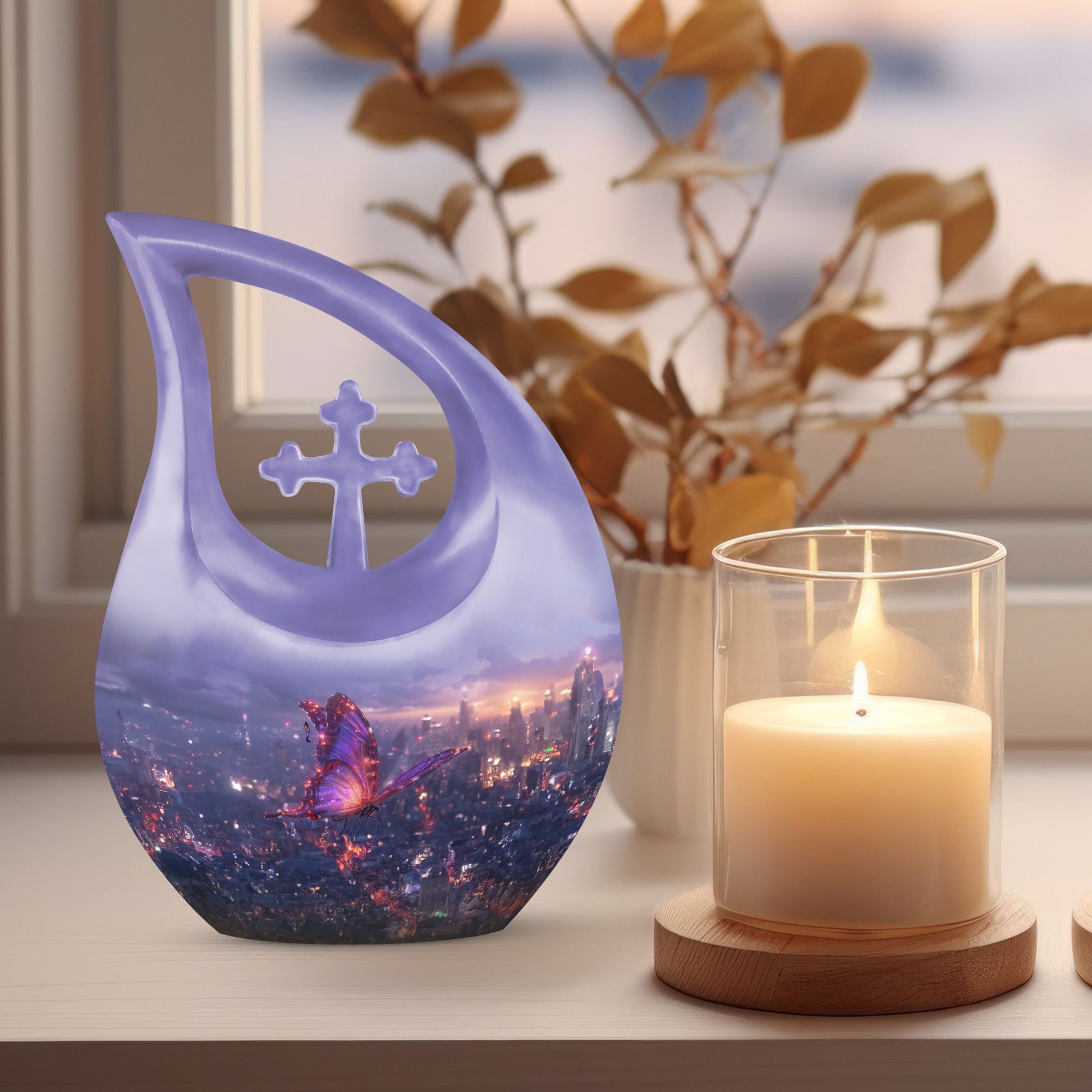 Purple Meadow Urns For Ashes - Urn For Ashes For Women Small