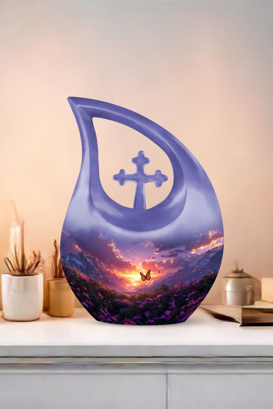 Purple Meadow Urns For Ashes - Keepsake Urns For Women