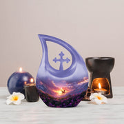 Purple Meadow Urns For Ashes - Keepsake Urns For Women