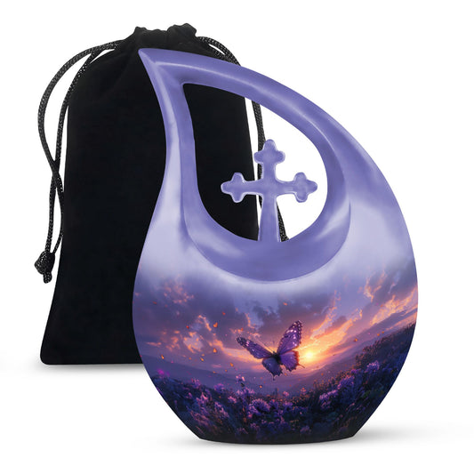 Purple Meadow Urns For Ashes - Cremation Urns For Men