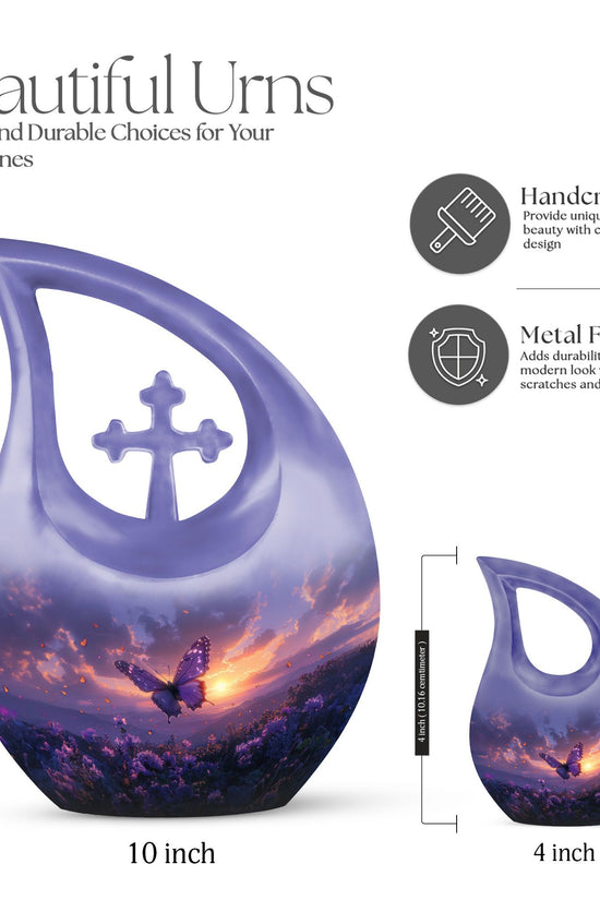 Purple Meadow Urns For Ashes - Cremation Urns For Men