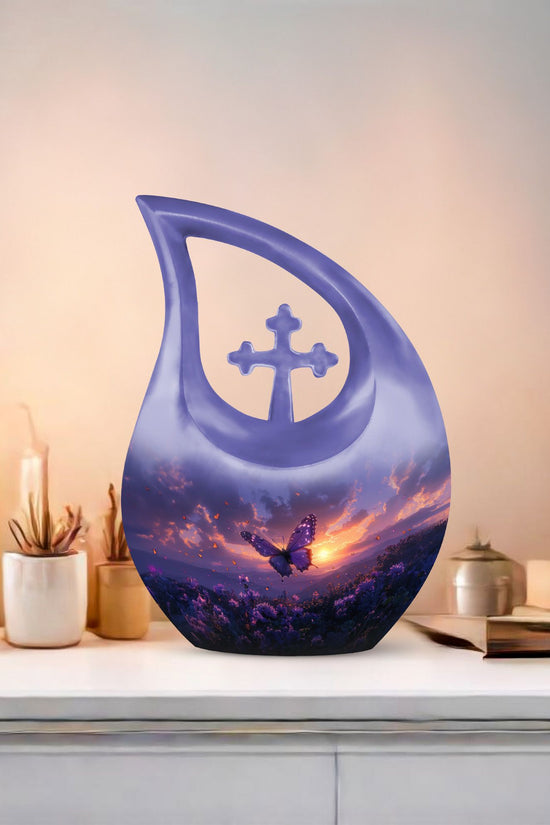 Purple Meadow Urns For Ashes - Cremation Urns For Men