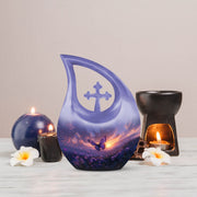 Purple Meadow Urns For Ashes - Cremation Urns For Men