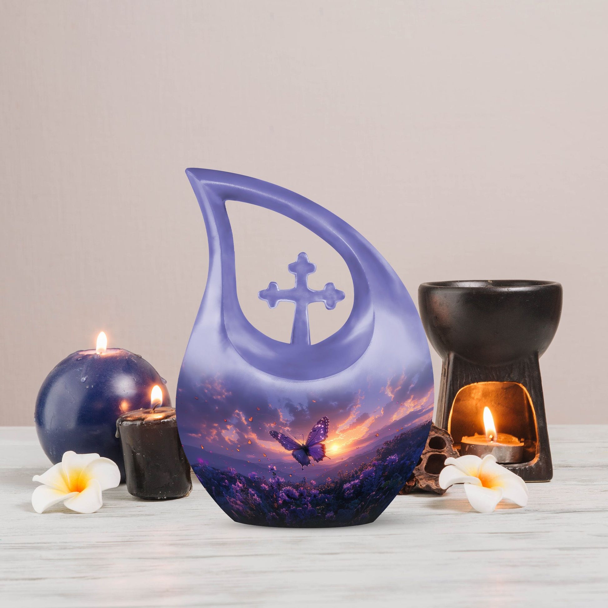 Purple Meadow Urns For Ashes - Cremation Urns For Men