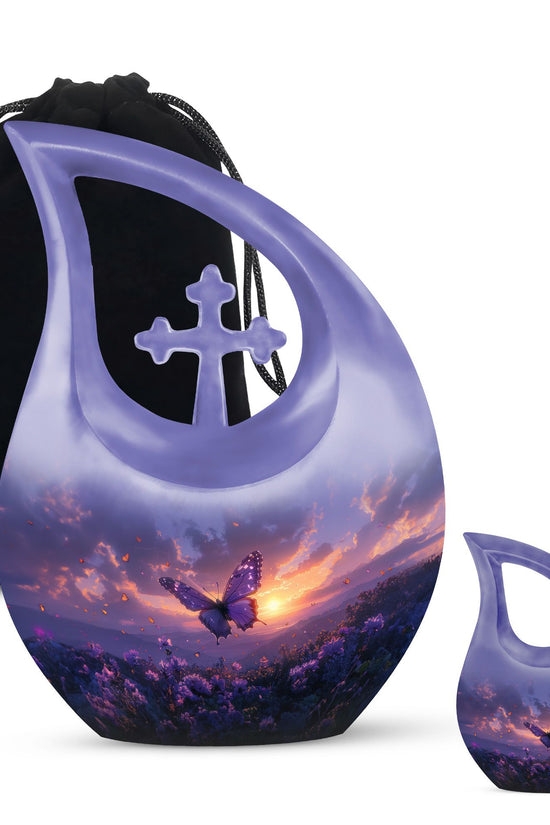 Purple Meadow Urns For Ashes - Cremation Urns For Men