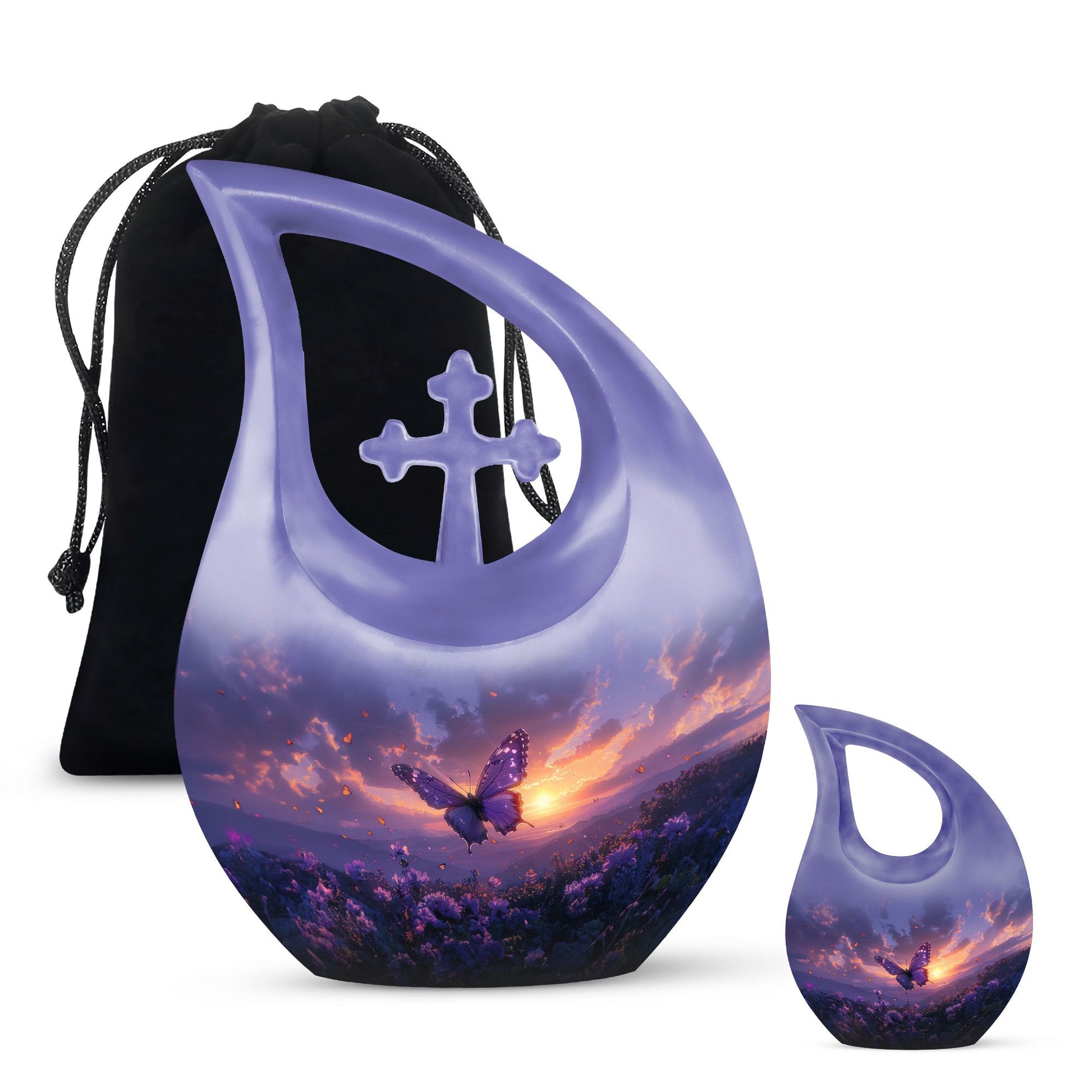 Purple Meadow Urns For Ashes - Cremation Urns For Men