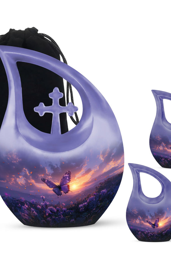 Purple Meadow Urns For Ashes - Cremation Urns For Men