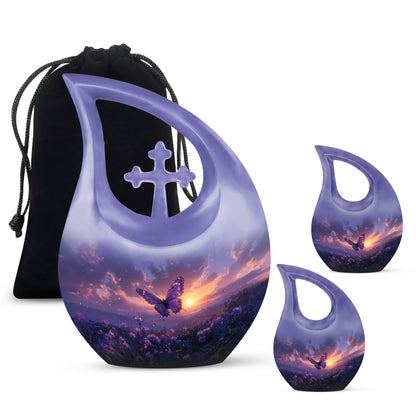 Purple Meadow Urns For Ashes - Cremation Urns For Men
