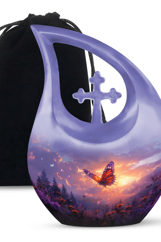 Purple Meadow Urns For Ashes - Adult Urns For Human Ashes Men