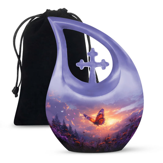 Purple Meadow Urns For Ashes - Adult Urns For Human Ashes Men