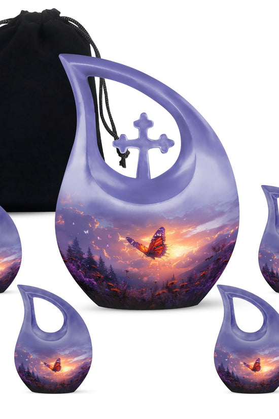 Purple Meadow Urns For Ashes - Adult Urns For Human Ashes Men