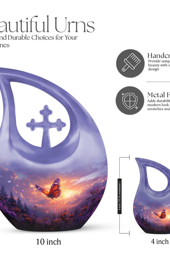 Purple Meadow Urns For Ashes - Adult Urns For Human Ashes Men