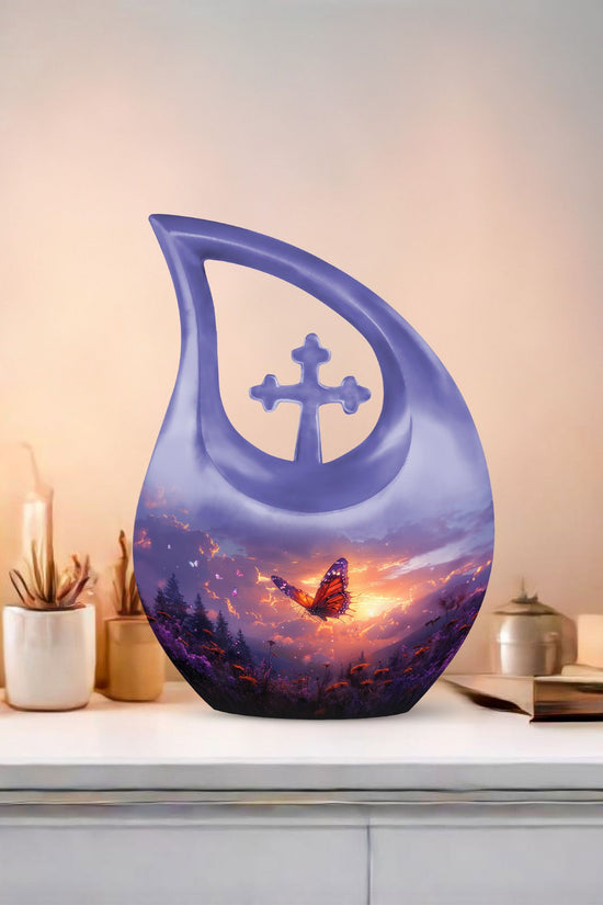 Purple Meadow Urns For Ashes - Adult Urns For Human Ashes Men