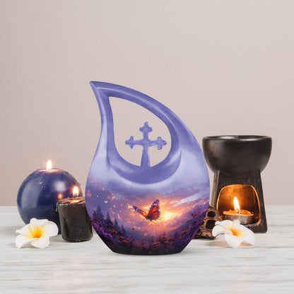 Purple Meadow Urns For Ashes - Adult Urns For Human Ashes Men