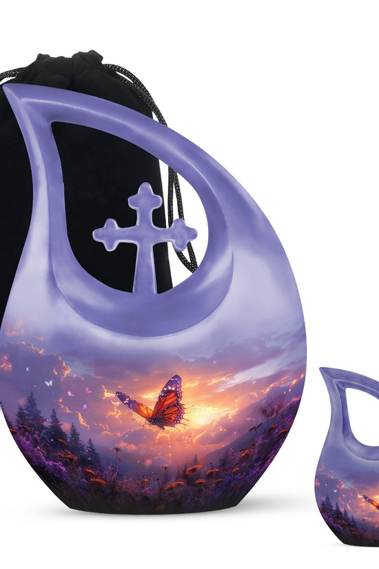 Purple Meadow Urns For Ashes - Adult Urns For Human Ashes Men