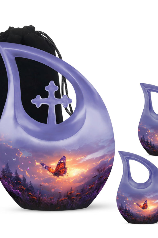 Purple Meadow Urns For Ashes - Adult Urns For Human Ashes Men