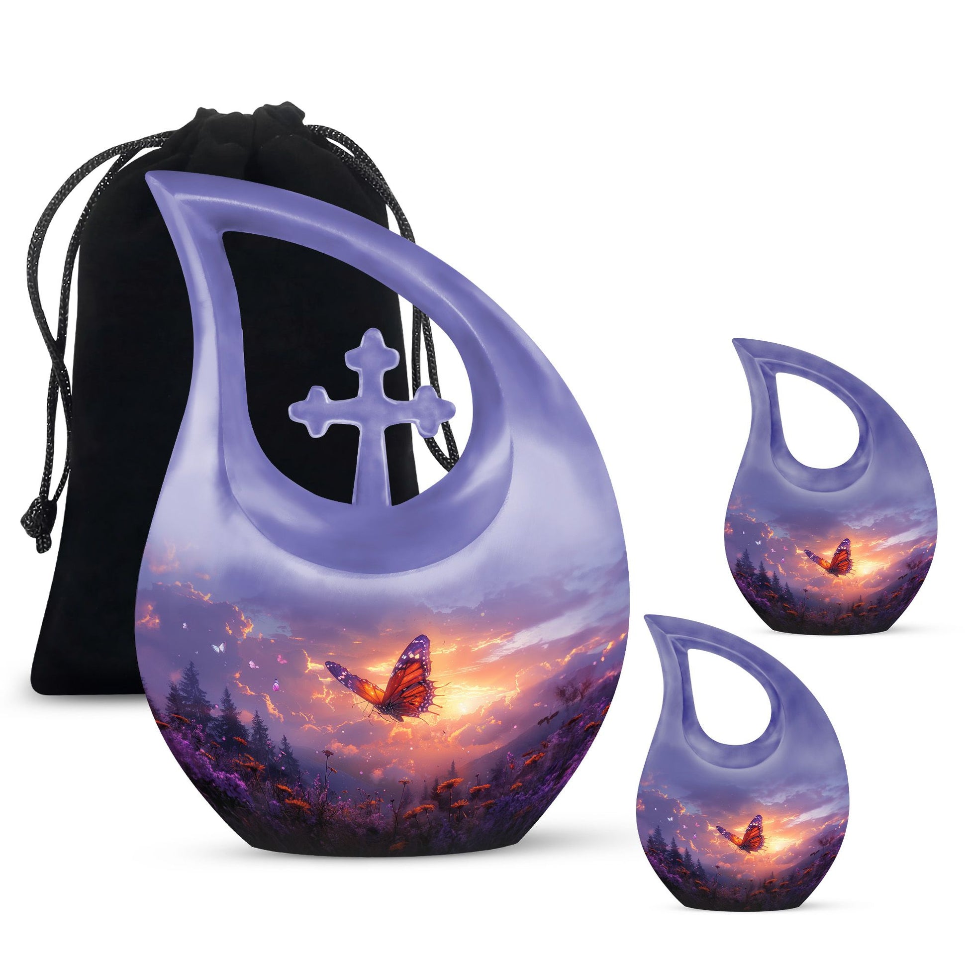 Purple Meadow Urns For Ashes - Adult Urns For Human Ashes Men