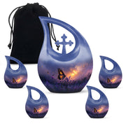 Purple Meadow Urns For Ashes - Funeral Urns For Adult Ashes Men