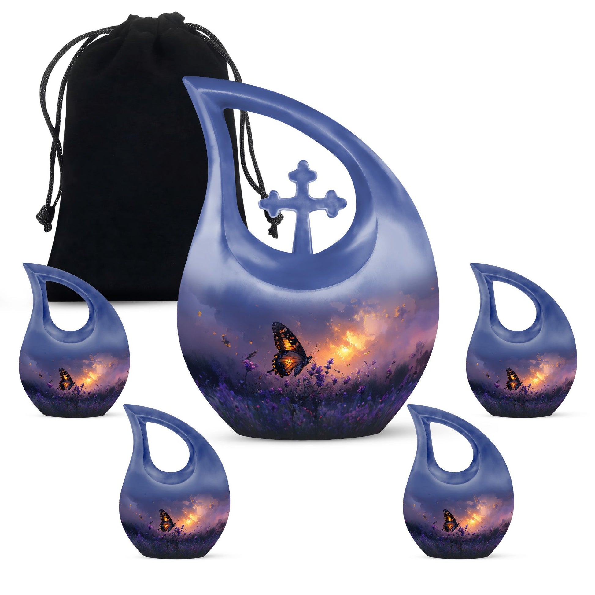Purple Meadow Urns For Ashes - Funeral Urns For Adult Ashes Men