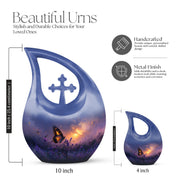 Purple Meadow Urns For Ashes - Funeral Urns For Adult Ashes Men