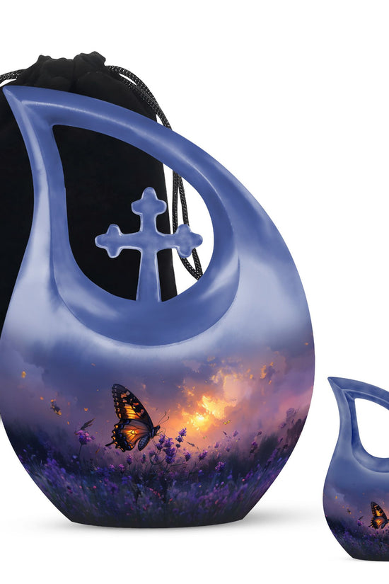 Purple Meadow Urns For Ashes - Funeral Urns For Adult Ashes Men