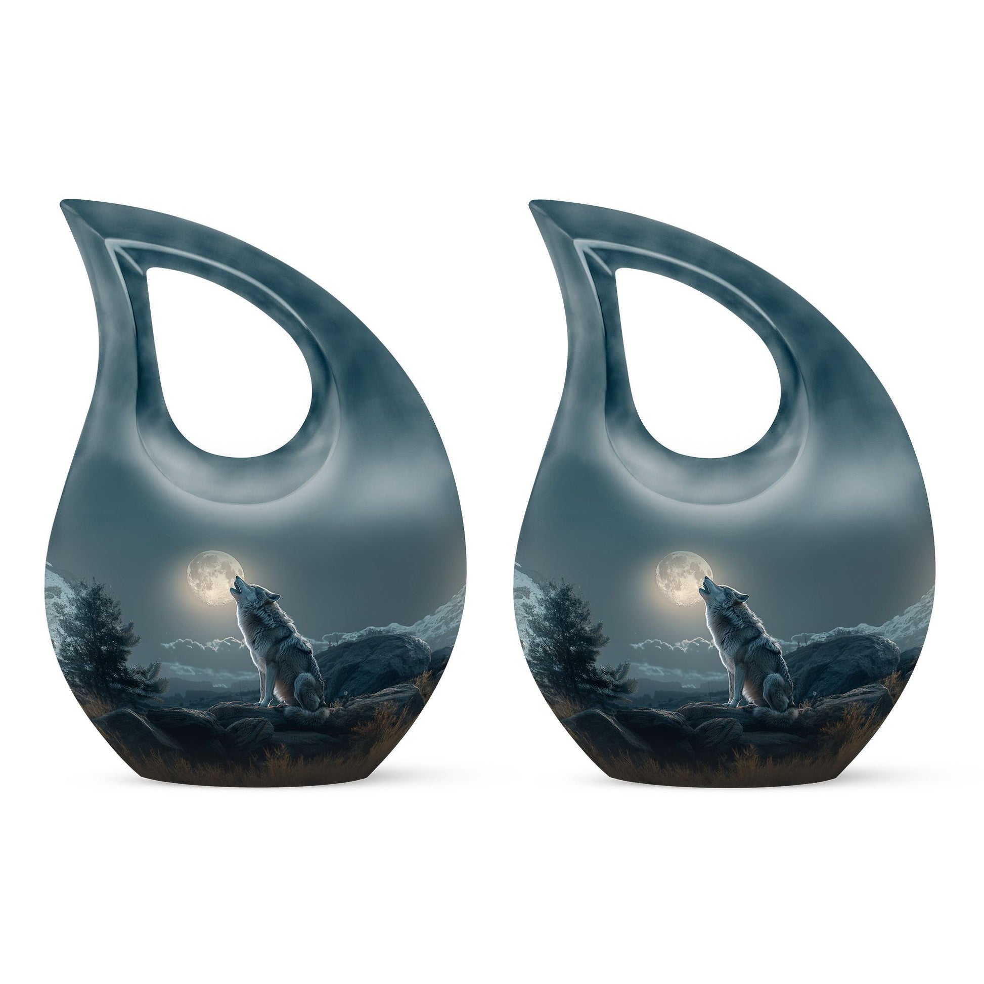 Wolf Howling Urns For Ashes - Urn For Ashes For Men