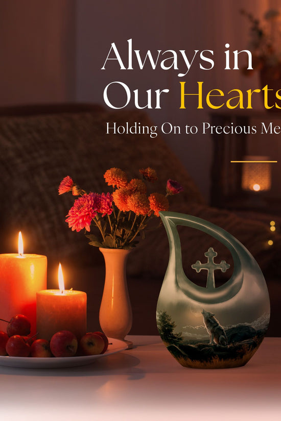 Wolf Howling Urns For Ashes - Urn For Ashes For Men