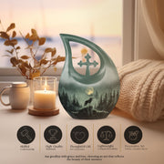 Wolf Howling Urns For Ashes - Mini Urn For Ashes For Women