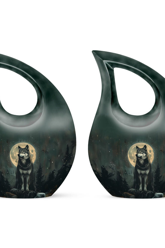 Wolf Howling Urns For Ashes - Keepsakes For Women