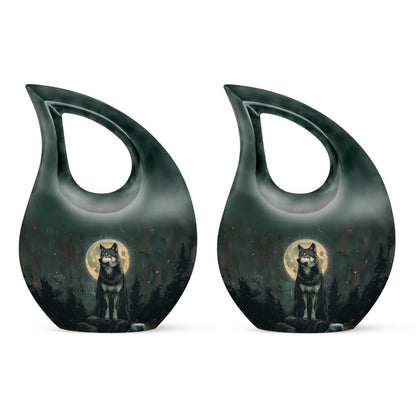 Wolf Howling Urns For Ashes - Keepsakes For Women