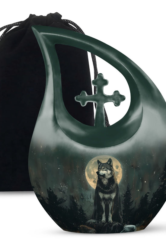 Wolf Howling Urns For Ashes - Keepsakes For Women