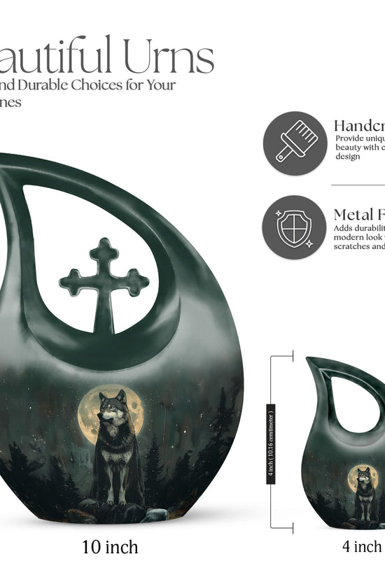 Wolf Howling Urns For Ashes - Keepsakes For Women