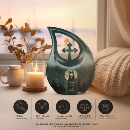 Wolf Howling Urns For Ashes - Keepsakes For Women