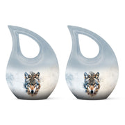 Wolf Howling Urns For Ashes - Cremation Urns For Adult Ashes Women