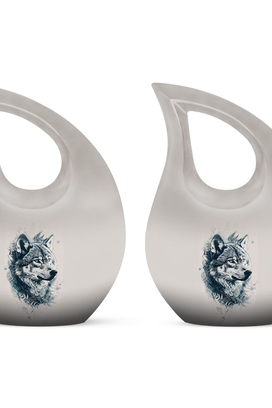 Wolf Howling Urns For Ashes - Adult Urns For Women