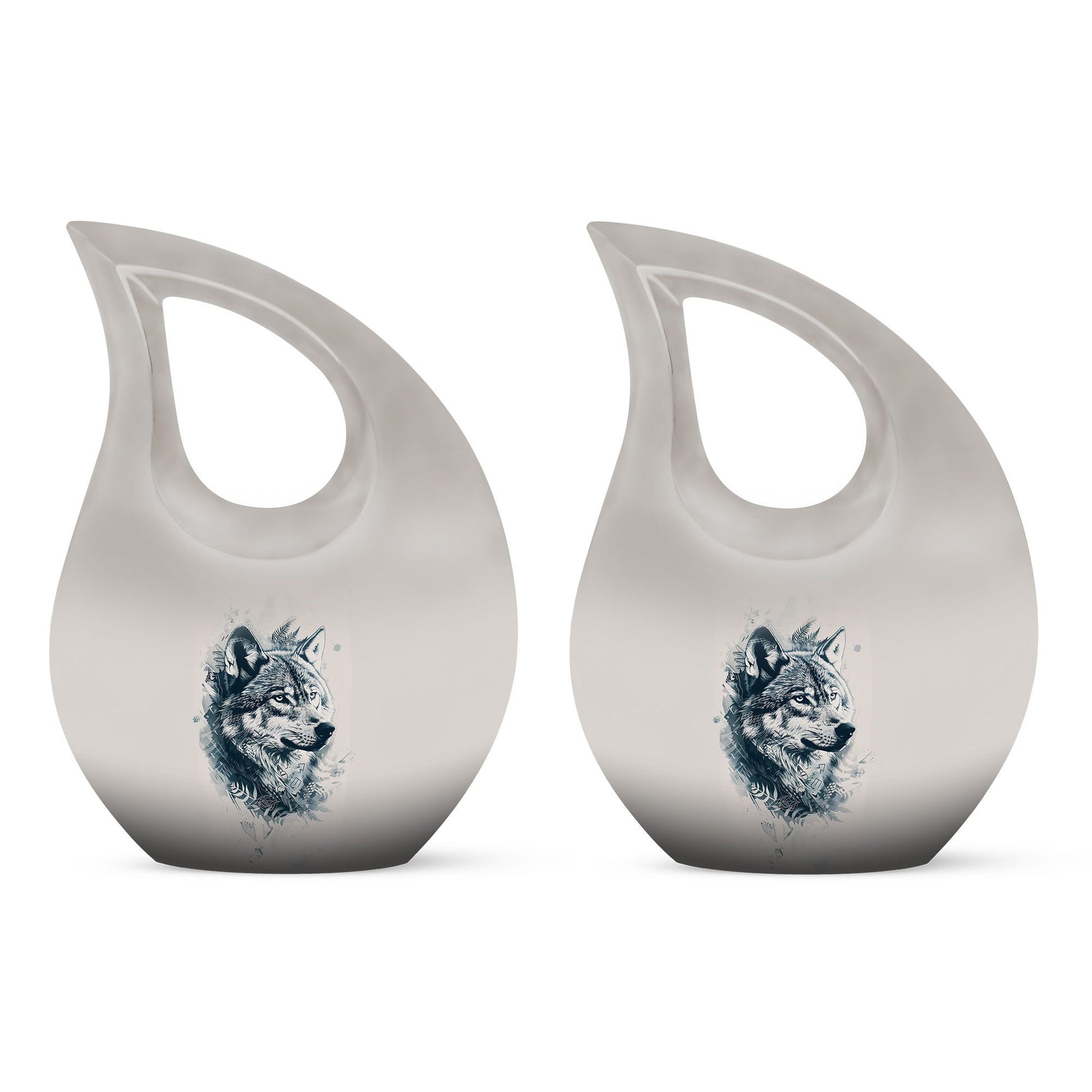 Wolf Howling Urns For Ashes - Adult Urns For Women