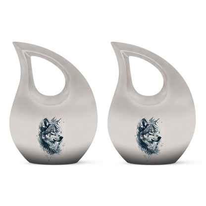 Wolf Howling Urns For Ashes - Adult Urns For Women