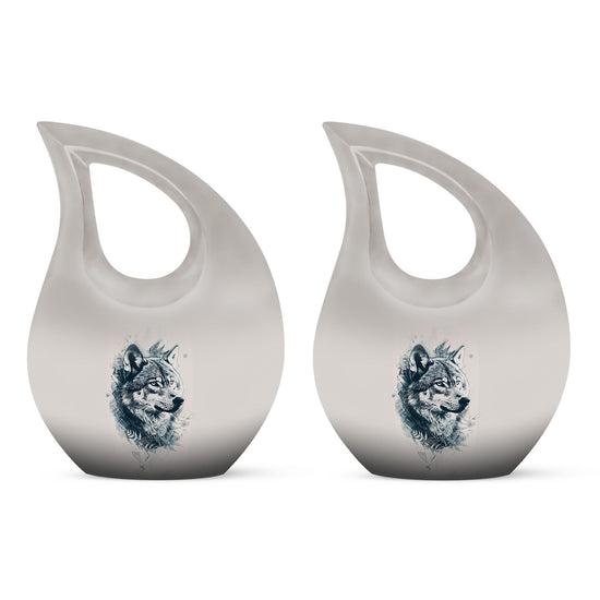 Wolf Howling Urns For Ashes - Adult Urns For Women