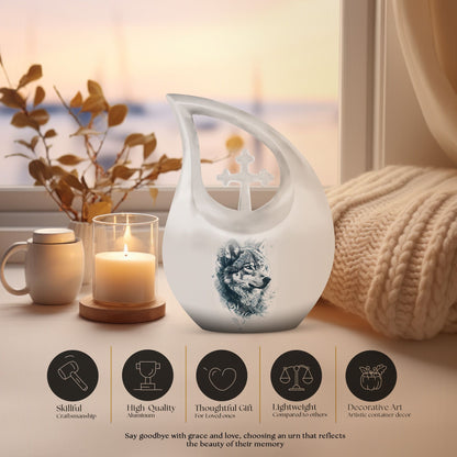 Wolf Howling Urns For Ashes - Adult Urns For Women