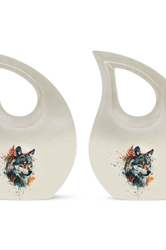 Wolf Howling Urns For Ashes - Urn For Human Ashes Adult Women