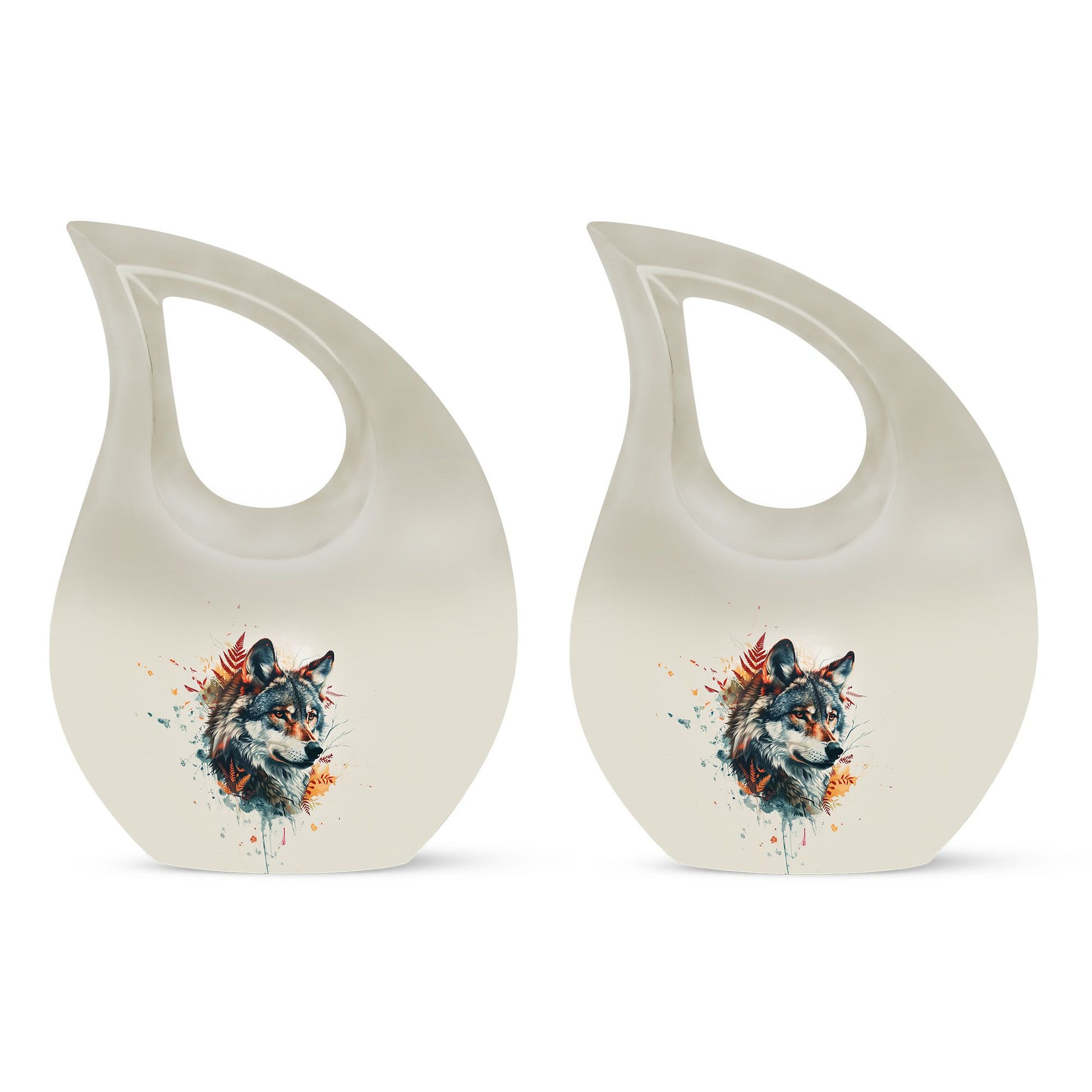 Wolf Howling Urns For Ashes - Urn For Human Ashes Adult Women