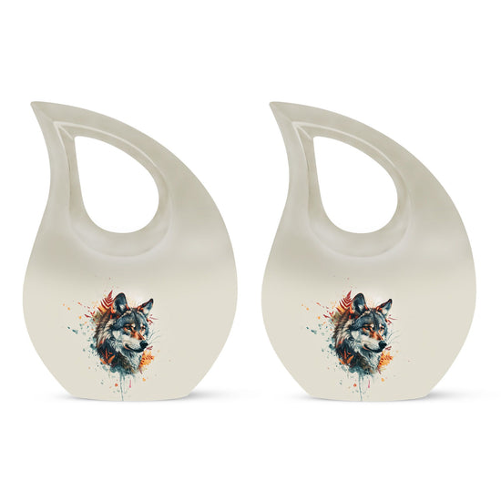 Wolf Howling Urns For Ashes - Urn For Human Ashes Adult Women