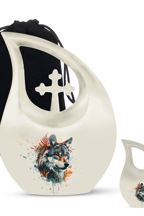 Wolf Howling Urns For Ashes - Urn For Human Ashes Adult Women