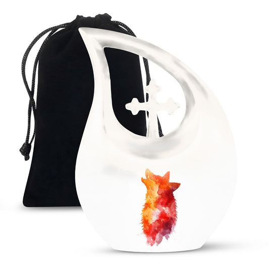 Wolf Howling Urns For Ashes - Adult Urns For Men & Women