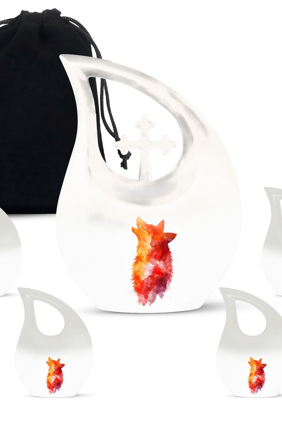 Wolf Howling Urns For Ashes - Adult Urns For Men & Women