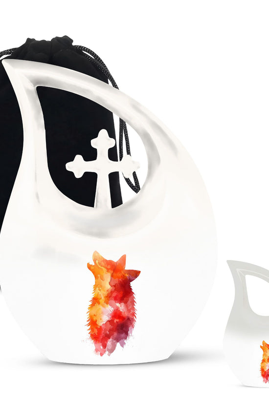 Wolf Howling Urns For Ashes - Adult Urns For Men & Women