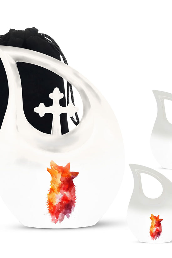 Wolf Howling Urns For Ashes - Adult Urns For Men & Women