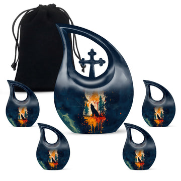 Large Urn With 4 Keepsake