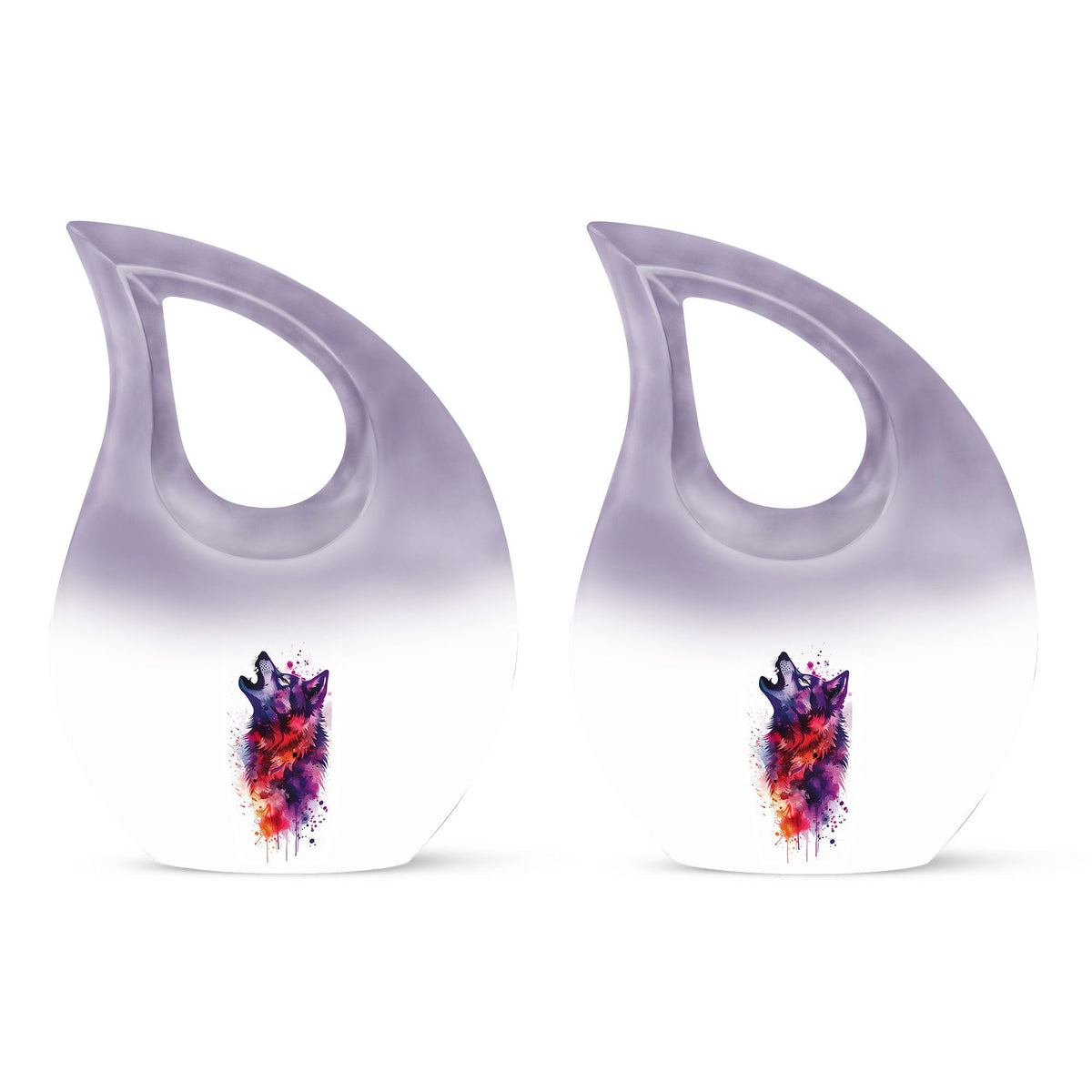 Wolf Howling Urns For Ashes - Funeral Urns For Men